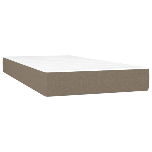 Giroletto A Molle Con Materasso Tortora 100x200 Cm In Tessuto - Image 6