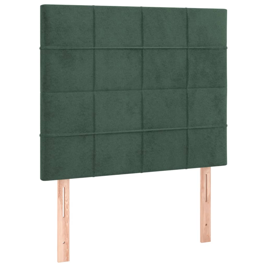 Giroletto A Molle Con Materasso Verde Scuro 80x200 Cm Velluto - Image 5
