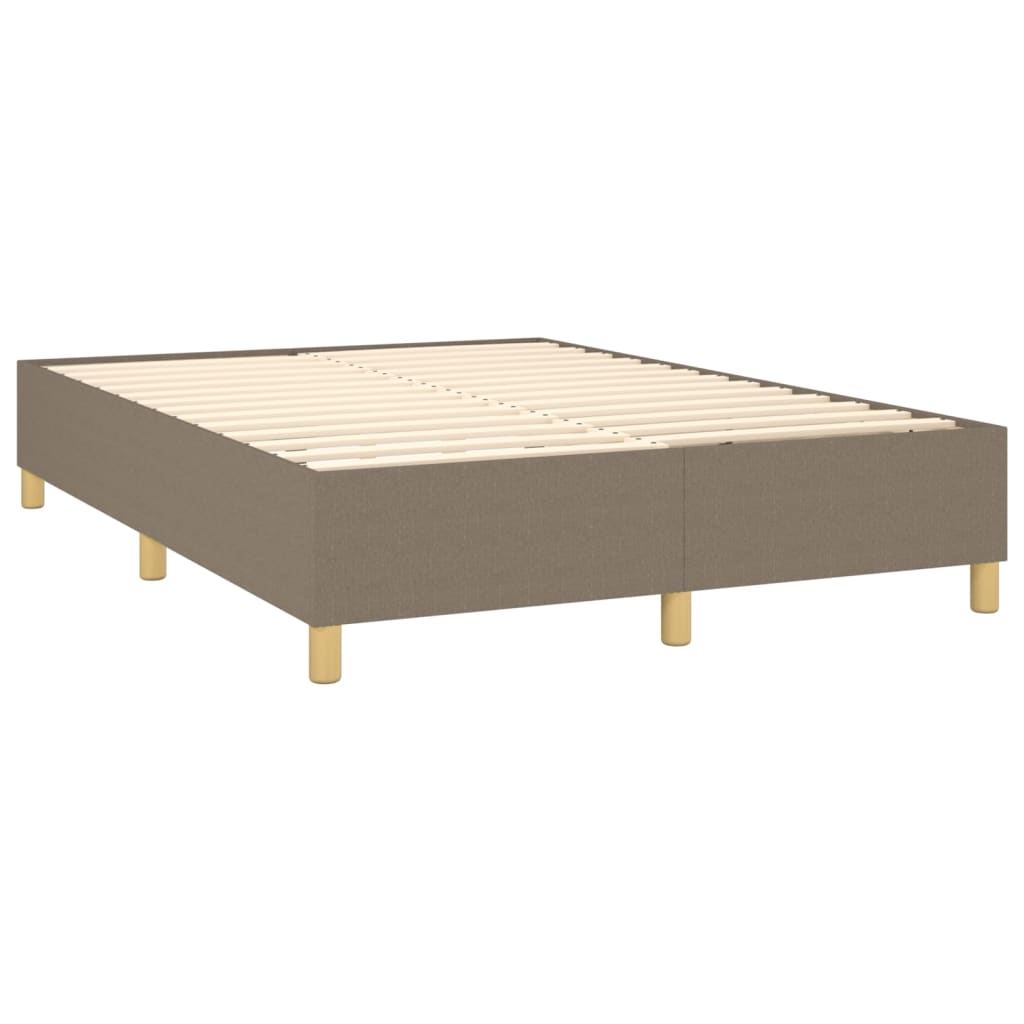 Giroletto A Molle Con Materasso Tortora 140x200 Cm In Tessuto - Image 4