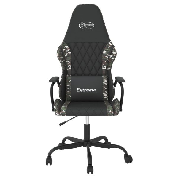 Sedia Da Gaming Nero E Mimetico In Similpelle - Image 3