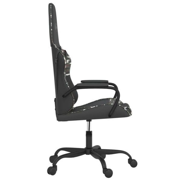 Sedia Da Gaming Nero E Mimetico In Similpelle - Image 4