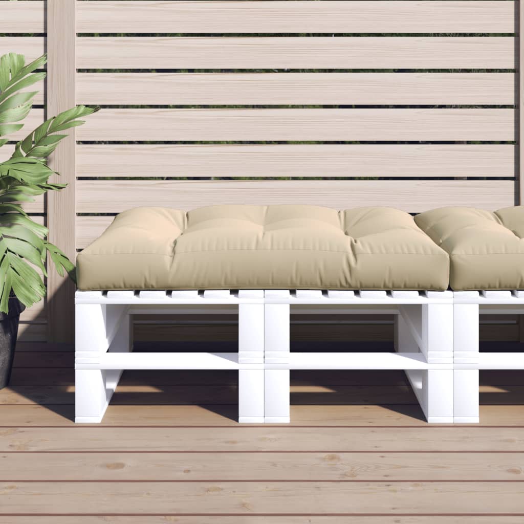 Cuscino Per Pallet Beige 120x80x12 Cm In Tessuto