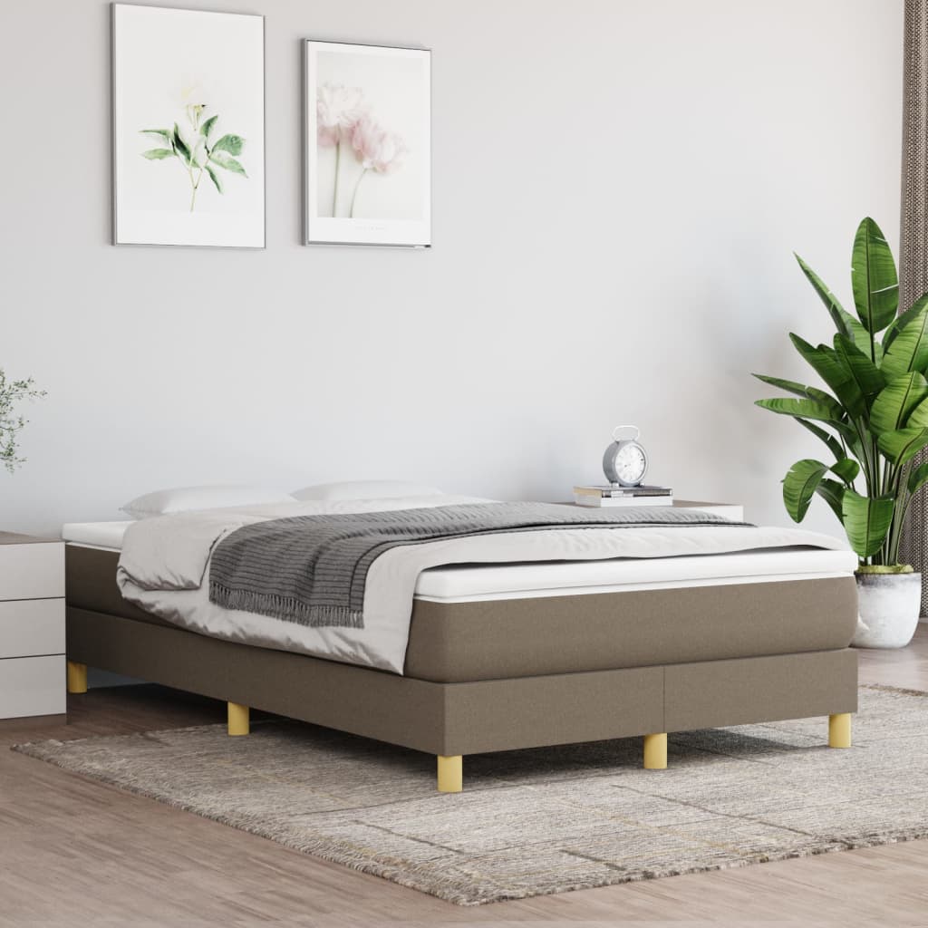Giroletto A Molle Con Materasso Tortora 120x200 Cm In Tessuto