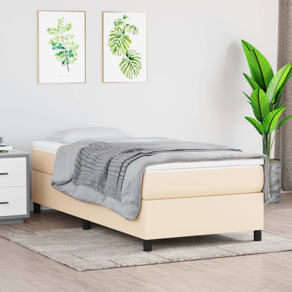 Giroletto A Molle Con Materasso Crema 80x200 Cm Intessuto