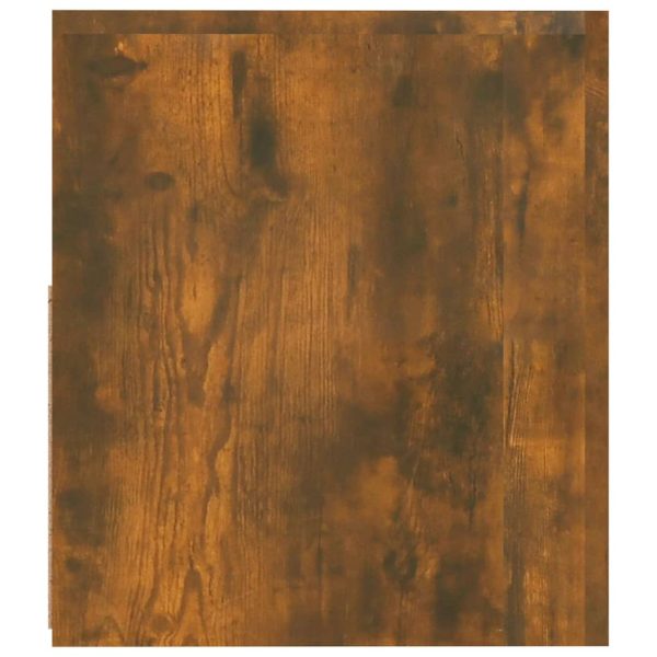 Comodini 2 Pz Con Luci Led Rovere Fumo 60x35x40 cm - Image 6