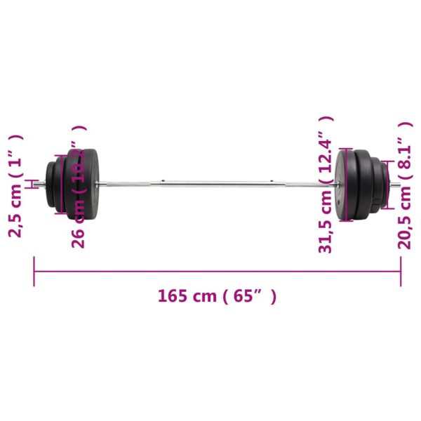Bilanciere Con Dischi 60 kg - Image 6