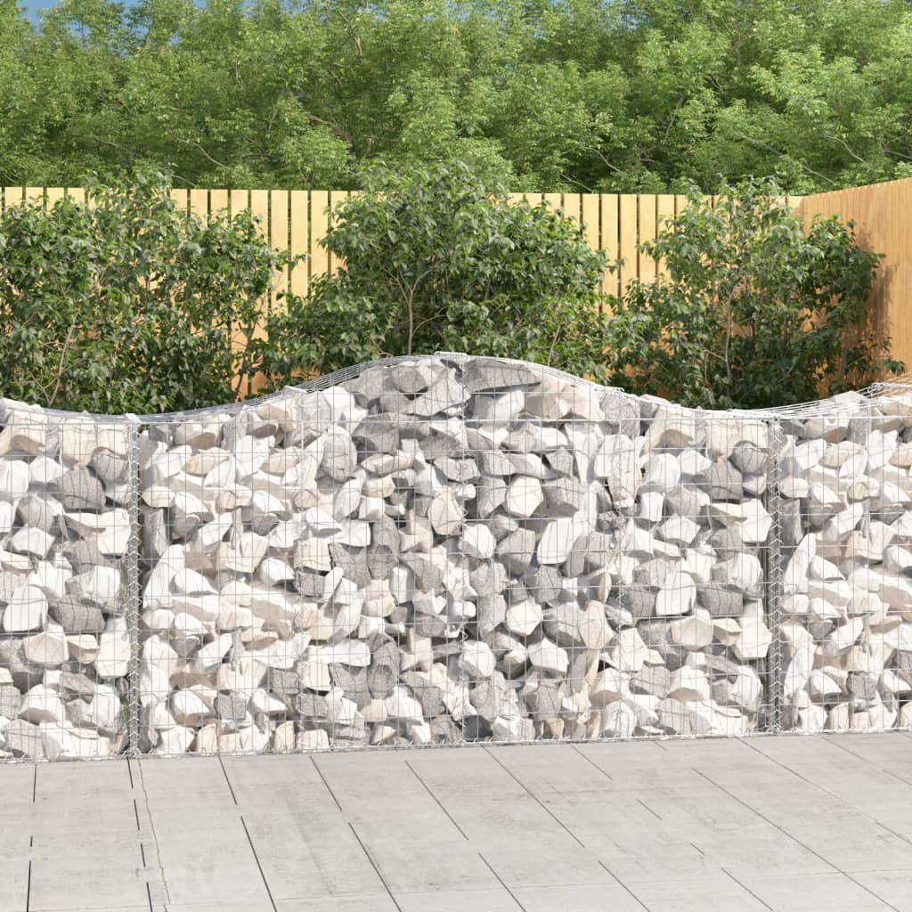 Cesti Gabbioni Ad Arco 12 Pz 200x50x100/120 Cm Ferro Zincato