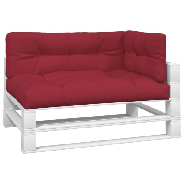 Cuscini Per Pallet 3 Pz Rosso Vino In Tessuto - Image 3