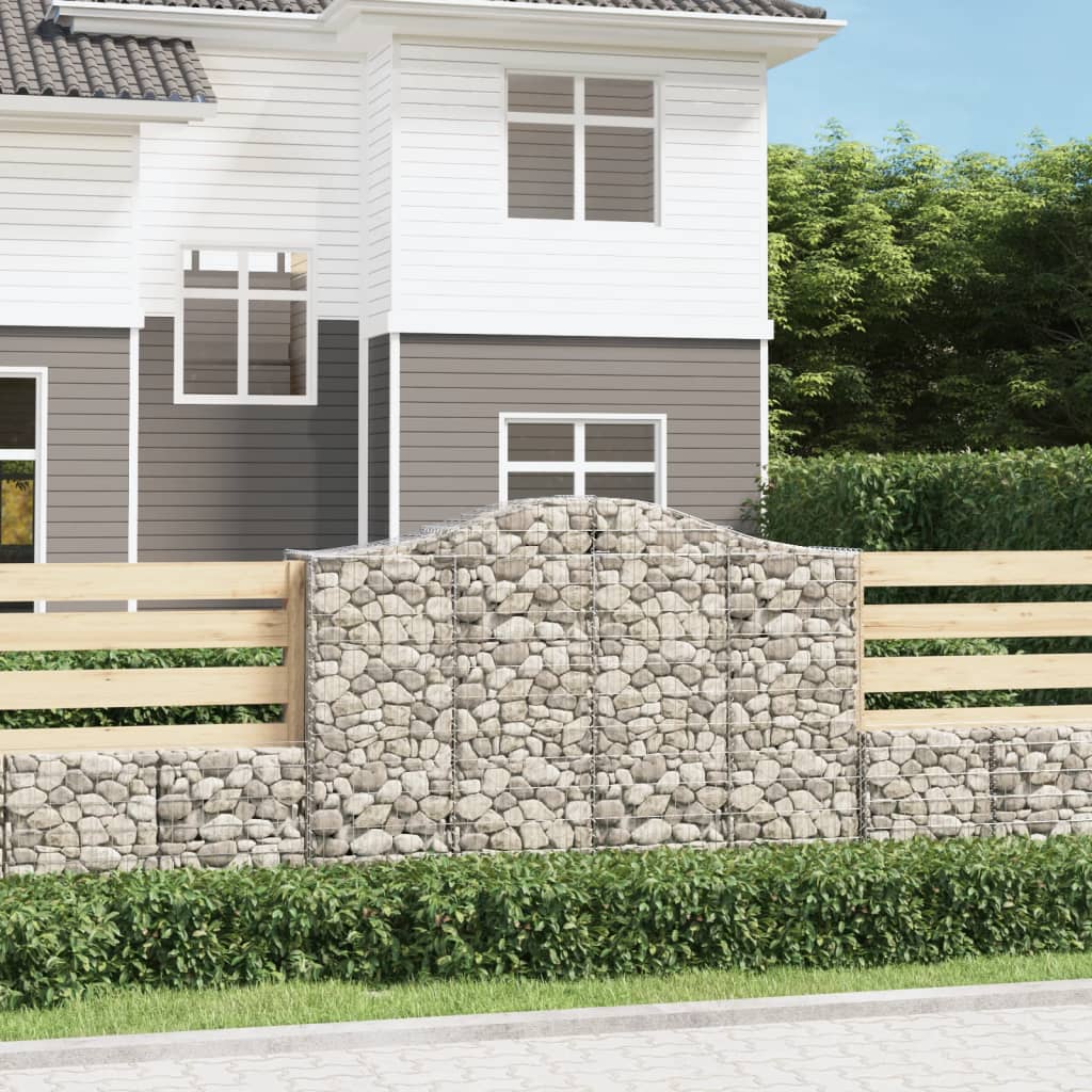 Cesti Gabbioni Ad Arco 14 Pz 200x50x140/160 Cm Ferro Zincato
