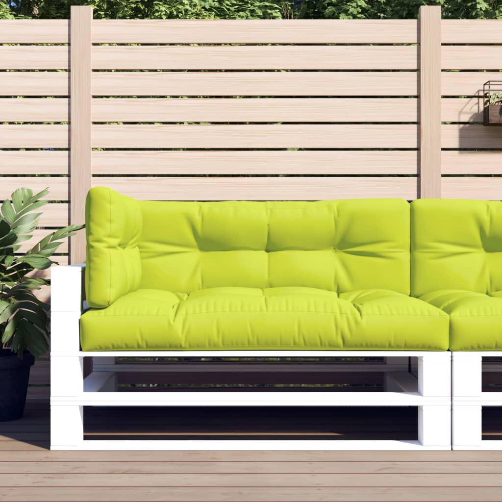 Cuscini Per Pallet 3 Pz Verde Intenso In Tessuto