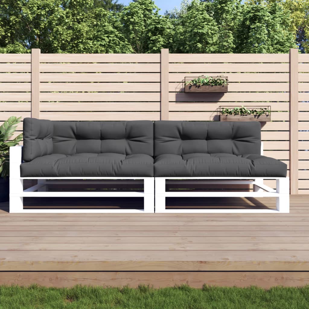Cuscini Per Pallet 5 Pz Antracite In Tessuto