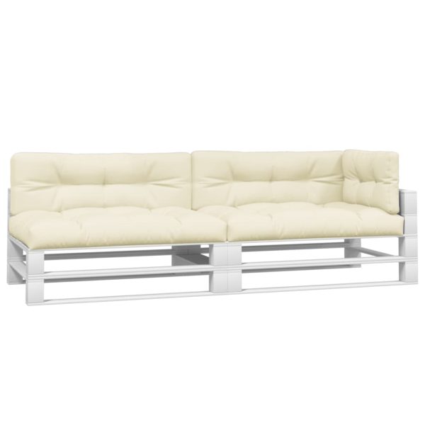 Cuscini Per Pallet 5 Pz Crema In Tessuto - Image 3