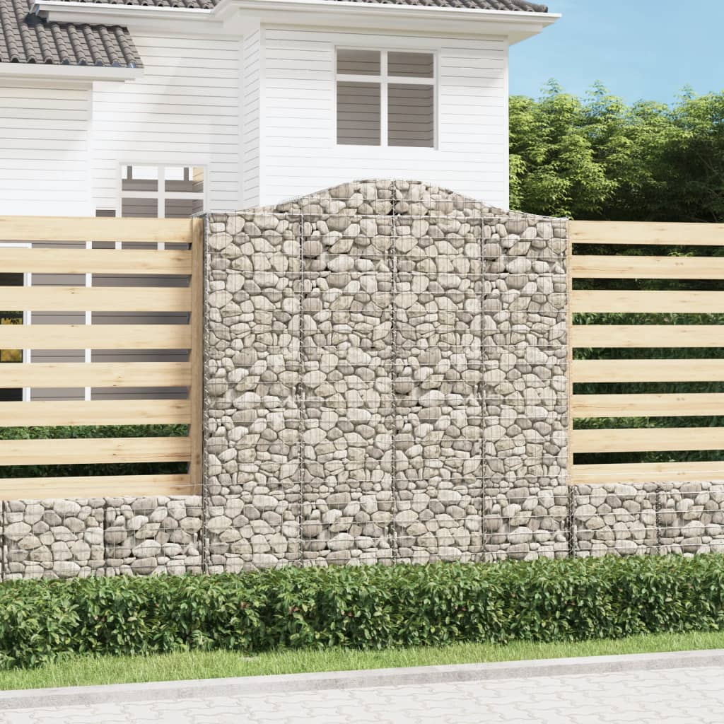 Cesti Gabbioni Ad Arco 2 Pz 200x50x220/240 Cm Ferro Zincato