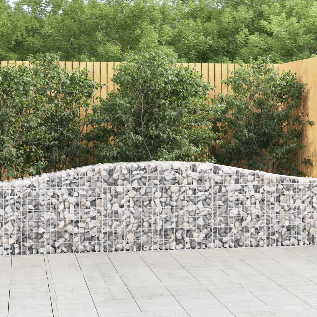 Cesti Gabbioni Ad Arco 2 Pz 400x30x60/80 Cm Ferro Zincato