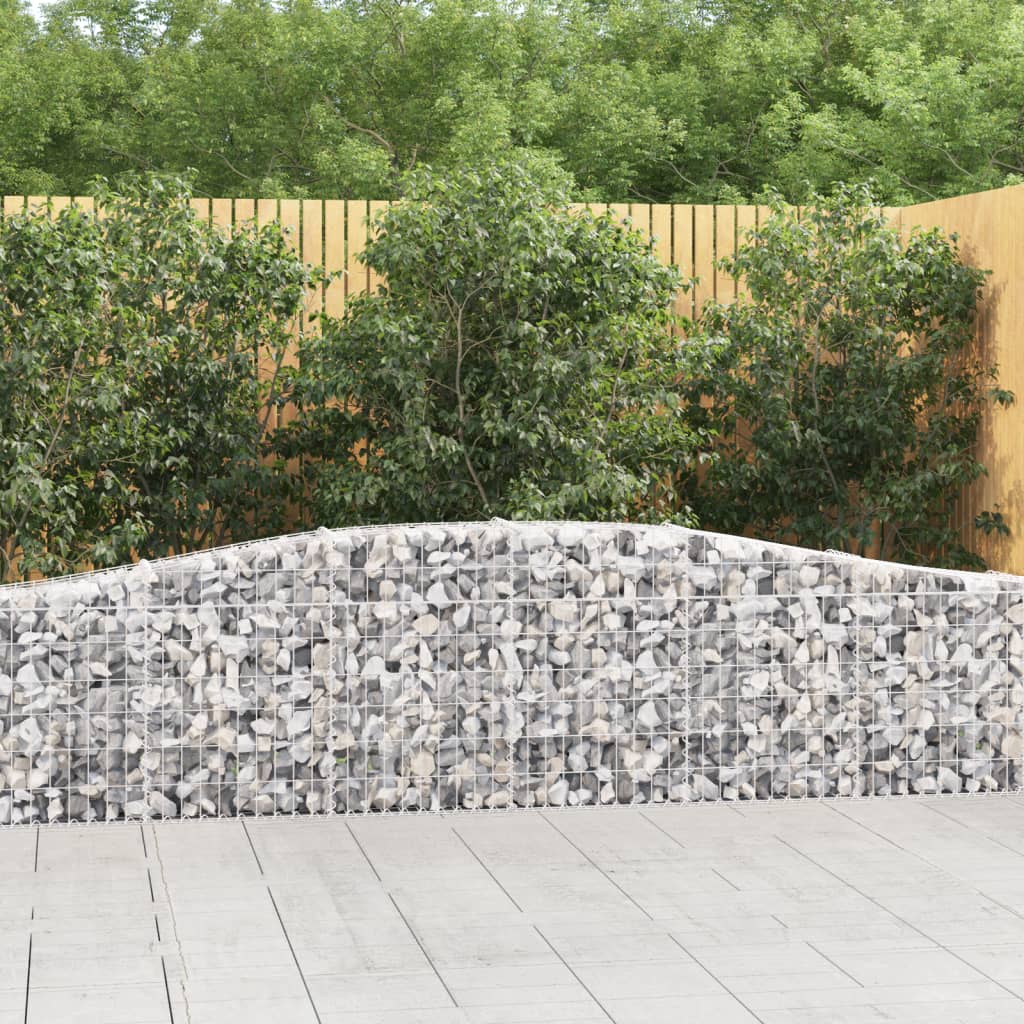 Cesti Gabbioni Ad Arco 6 Pz 400x30x60/80 Cm Ferro Zincato