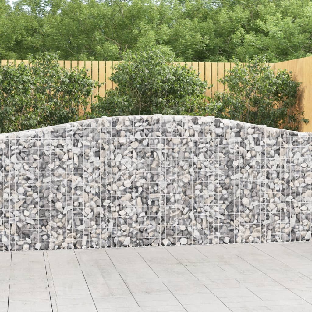 Cesti Gabbioni Ad Arco 10 Pz 400x30x100/120 Cm Ferro Zincato