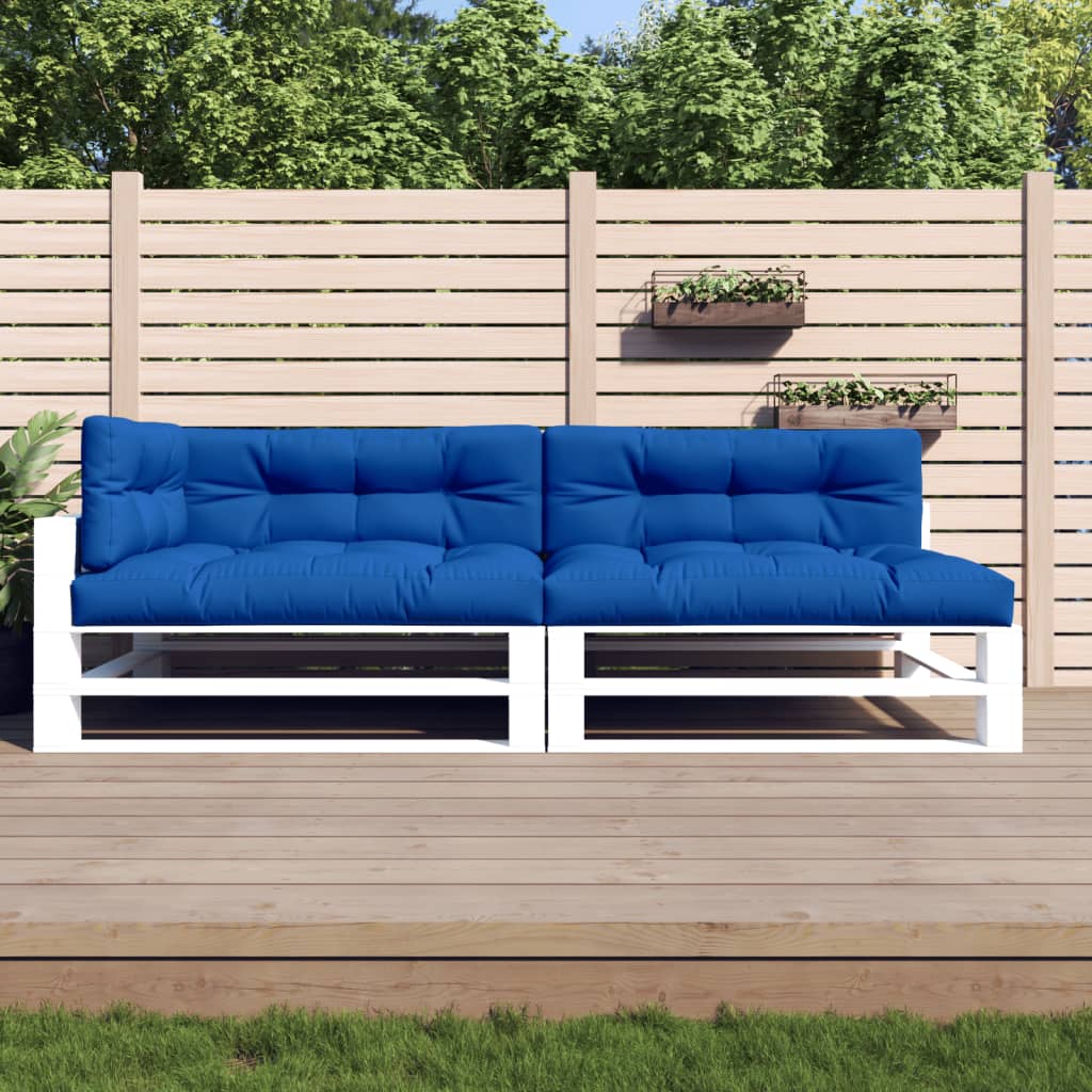 Cuscini Per Pallet 5 Pz Blu Reale In Tessuto