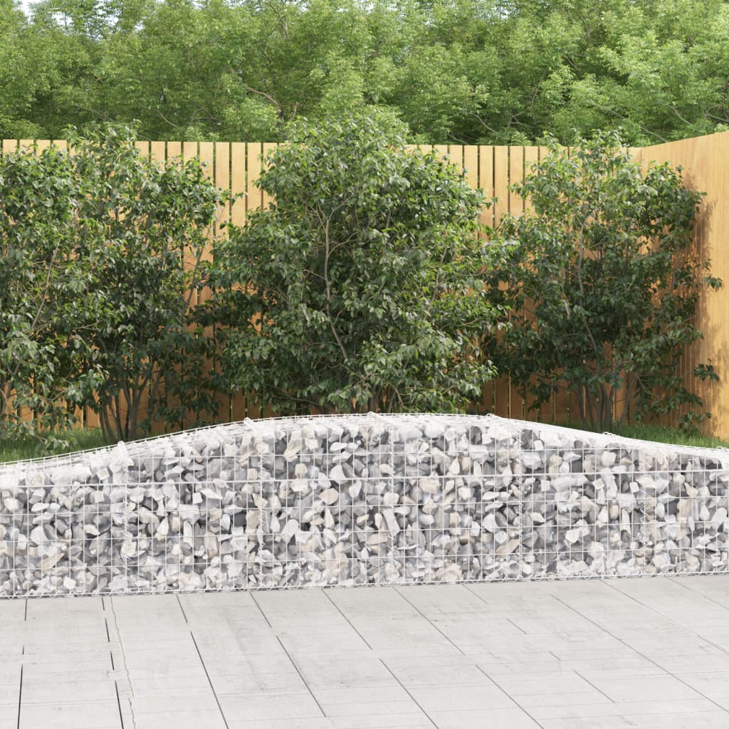 Cesti Gabbioni Ad Arco 2 Pz 400x50x40/60 Cm Ferro Zincato