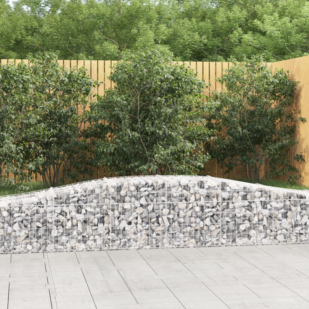 Cesti Gabbioni Ad Arco 5 Pz 400x50x40/60 Cm Ferro Zincato