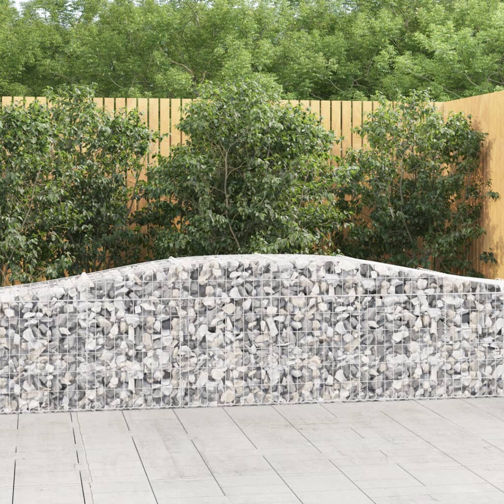 Cesti Gabbioni Ad Arco 7 Pz 400x50x60/80 Cm Ferro Zincato