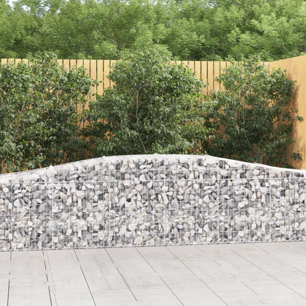 Cesti Gabbioni Ad Arco 9 Pz 400x50x60/80 Cm Ferro Zincato