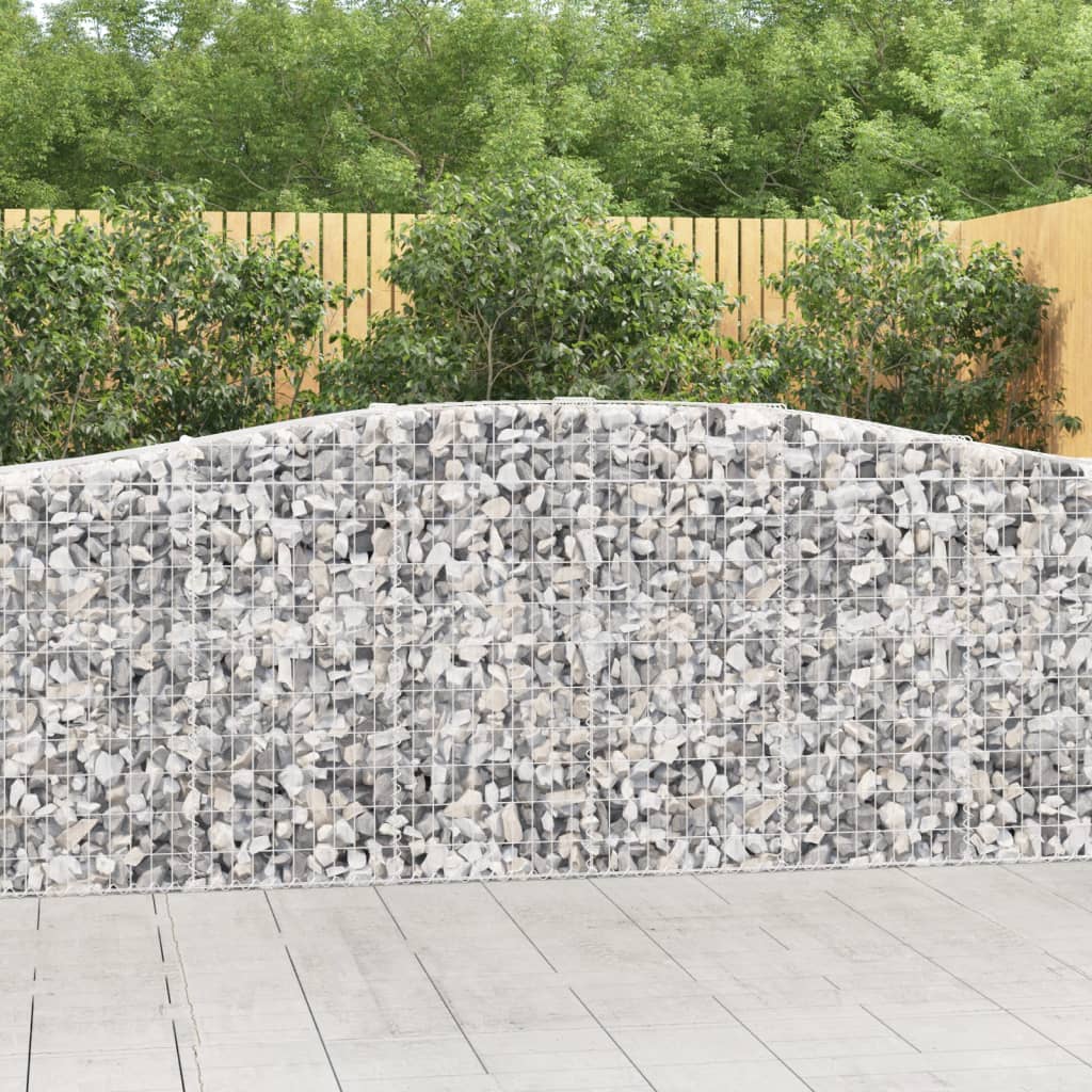 Cesti Gabbioni Ad Arco 10 Pz 400x50x100/120 Cm Ferro Zincato