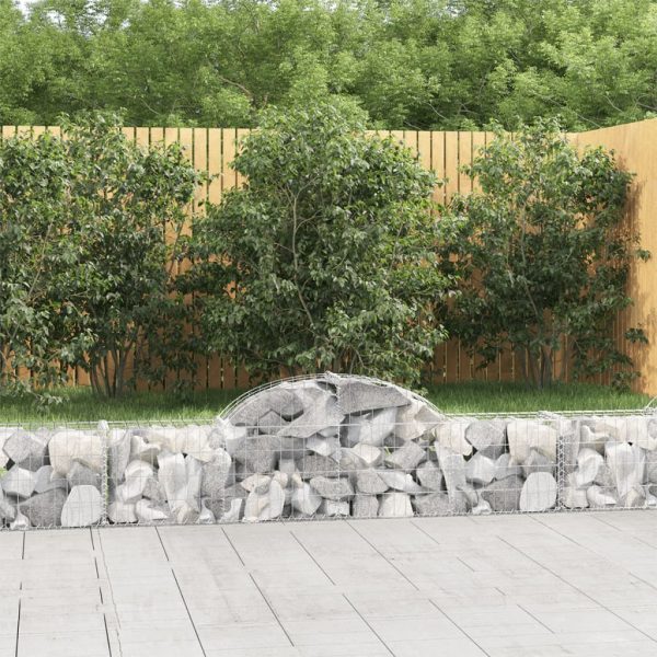 Cesti Gabbioni Ad Arco 7 Pz 200x30x40/60 Cm Ferro Zincato