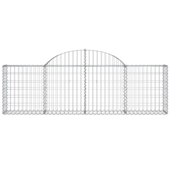 Cesti Gabbioni Ad Arco 6 Pz 200x30x60/80 Cm Ferro Zincato - Image 4