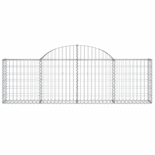 Cesti Gabbioni Ad Arco 13 Pz 200x30x60/80 Cm Ferro Zincato - Image 4