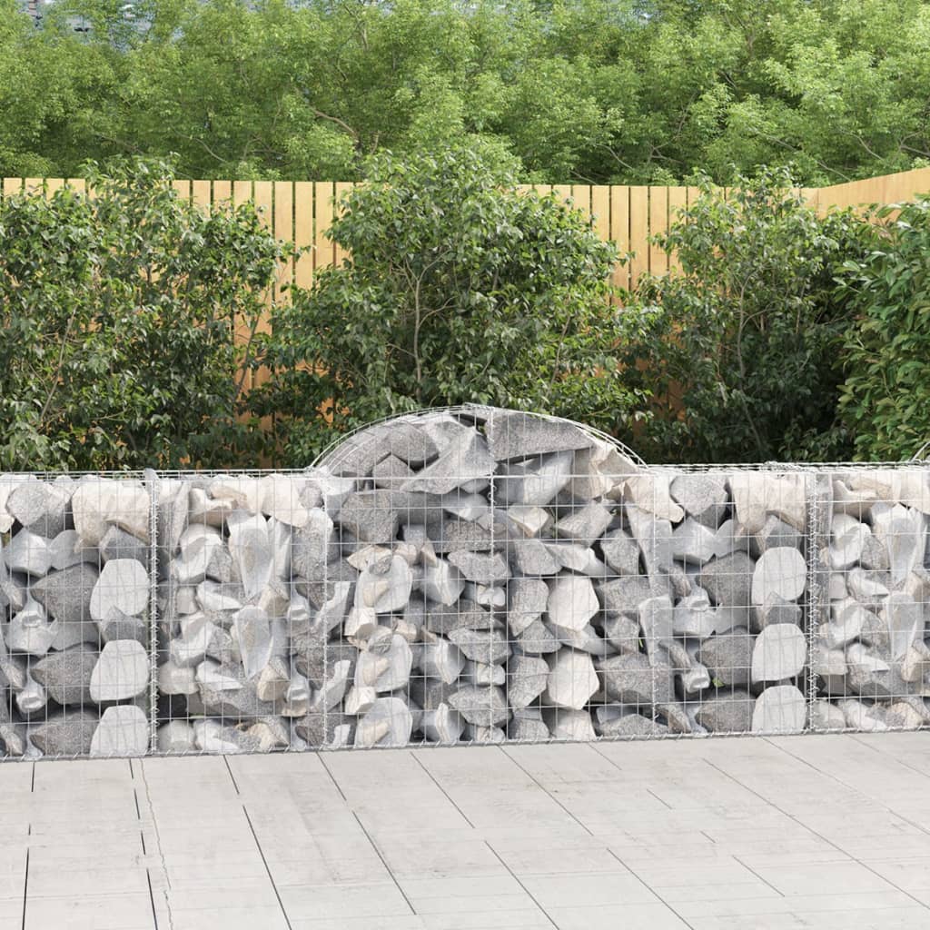 Cesti Gabbioni Ad Arco 10 Pz 200x50x80/100 Cm Ferro Zincato