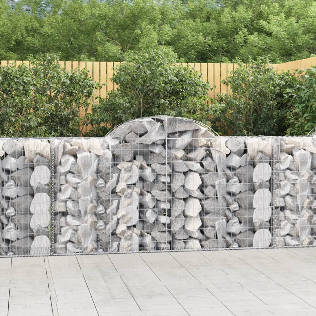 Cesti Gabbioni Ad Arco 2 Pz 200x50x100/120 Cm Ferro Zincato