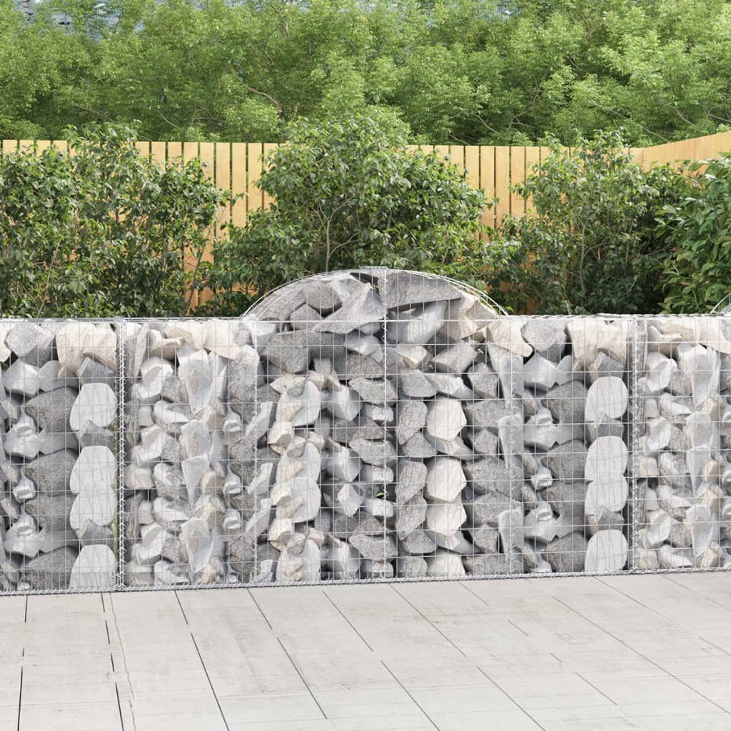 Cesti Gabbioni Ad Arco 18 Pz 200x50x100/120 Cm Ferro Zincato