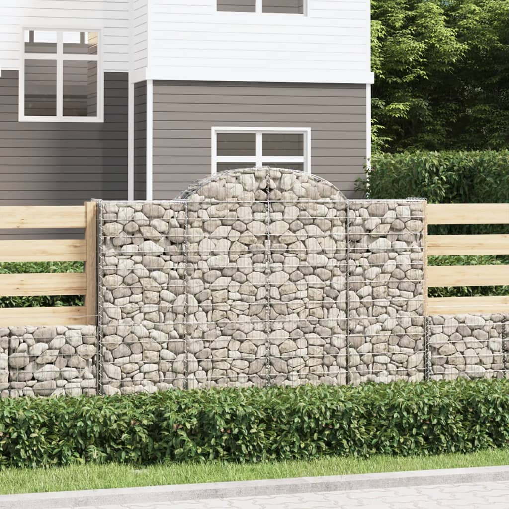 Cesti Gabbioni Ad Arco 13 Pz 200x50x140/160 Cm Ferro Zincato