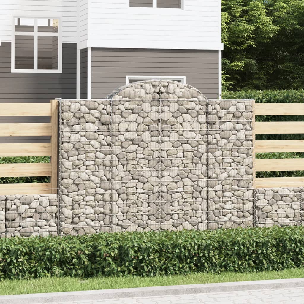 Cesti Gabbioni Ad Arco 2 Pz 200x50x160/180 Cm Ferro Zincato