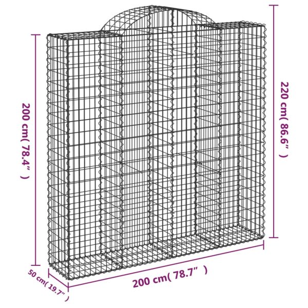Cesti Gabbioni Ad Arco 3 Pz 200x50x200/220 Cm Ferro Zincato - Image 6
