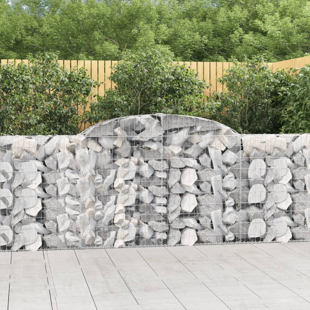 Cesti Gabbioni Ad Arco 13 Pz 300x30x100/120 Cm Ferro Zincato