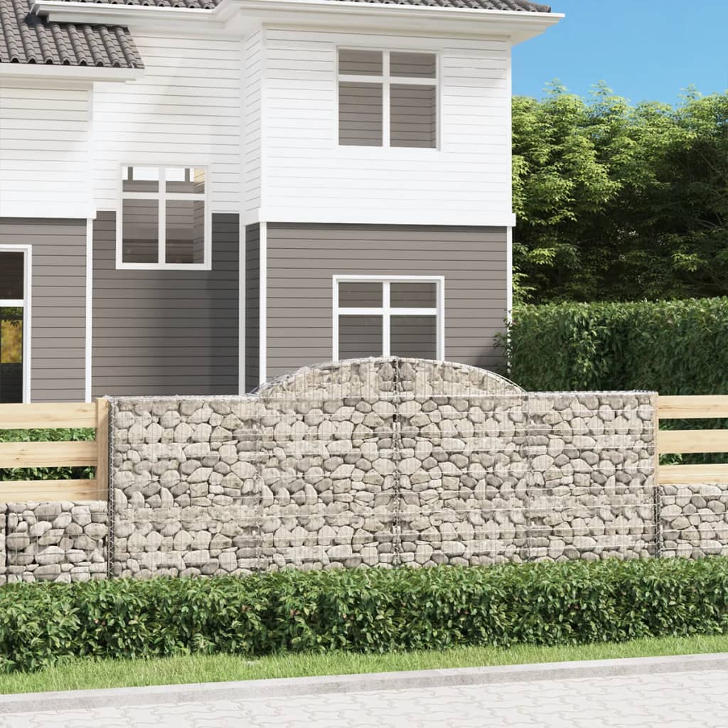 Cesti Gabbioni Ad Arco 5 Pz 300x30x120/140 Cm Ferro Zincato