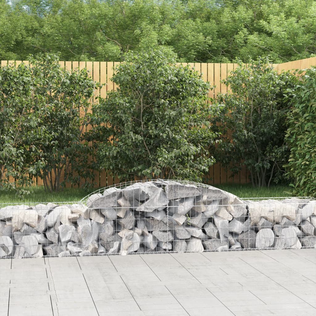 Cesti Gabbioni Ad Arco 3 Pz 300x50x40/60 Cm Ferro Zincato