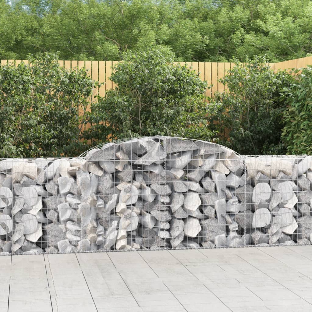 Cesti Gabbioni Ad Arco 11 Pz 300x50x80/100 Cm Ferro Zincato