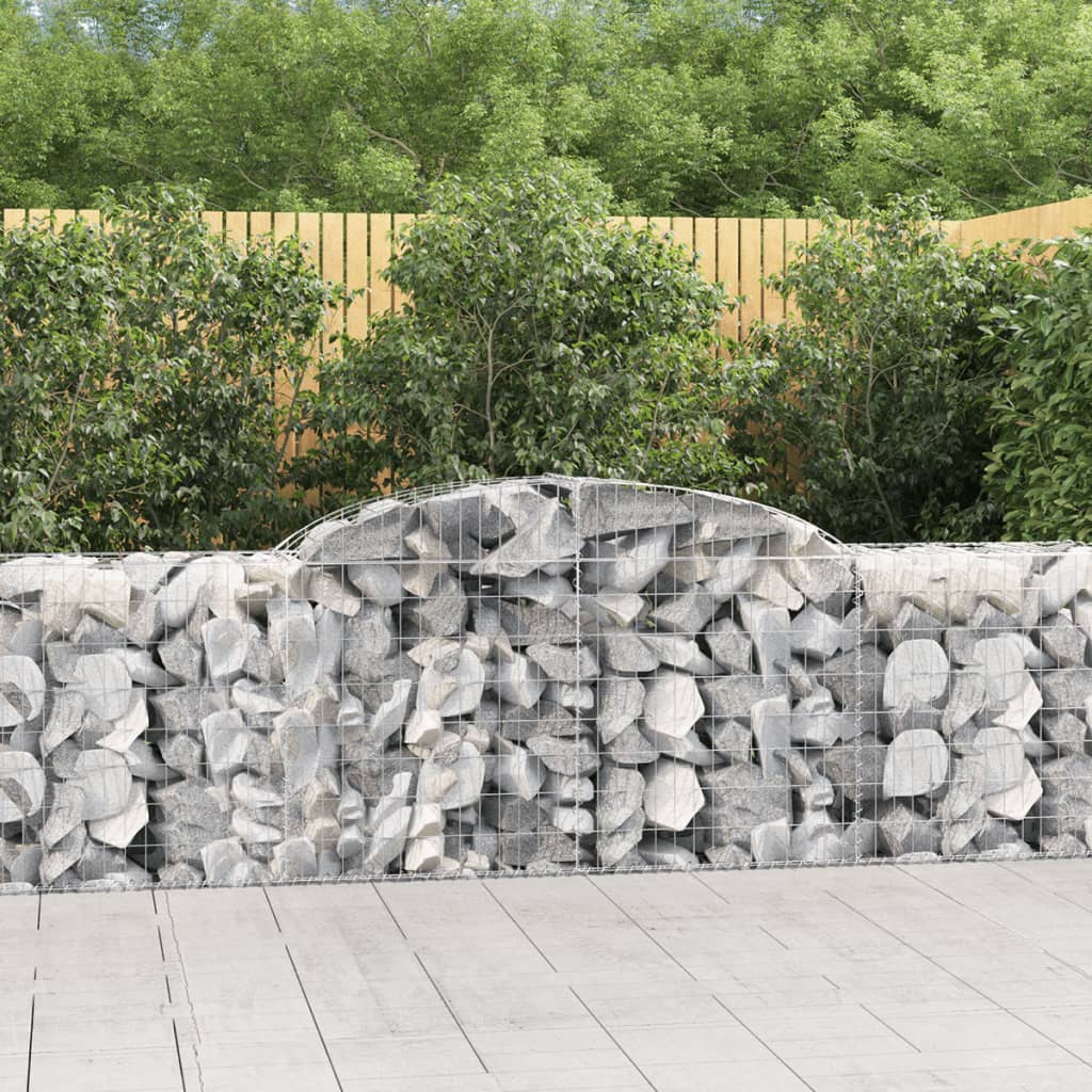 Cesti Gabbioni Ad Arco 20 Pz 300x50x80/100 Cm Ferro Zincato