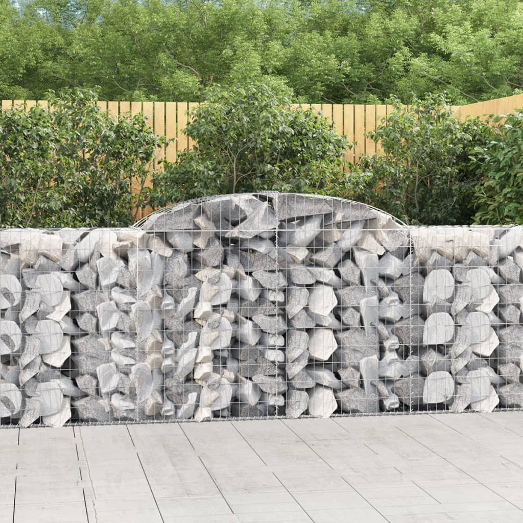 Cesti Gabbioni Ad Arco 17 Pz 300x50x100/120 Cm Ferro Zincato