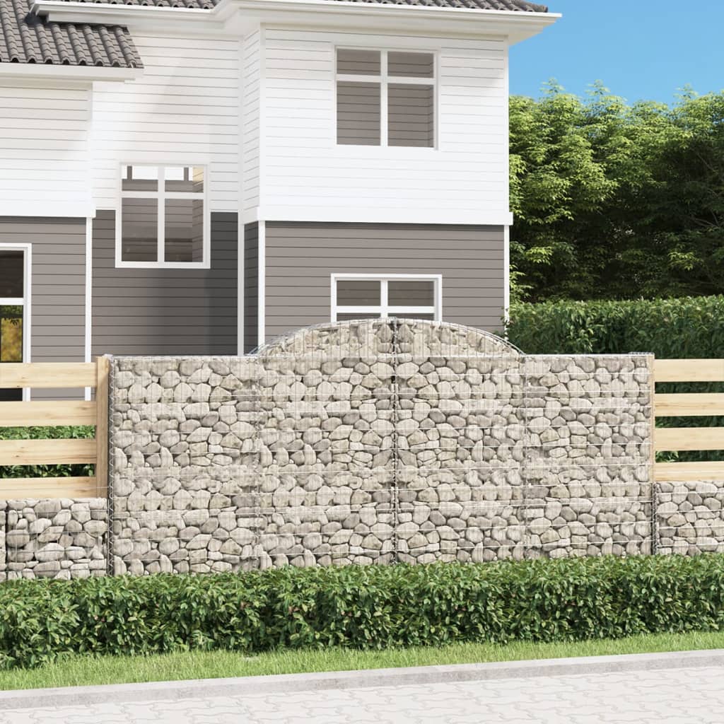 Cesti Gabbioni Ad Arco 6 Pz 300x50x140/160 Cm Ferro Zincato