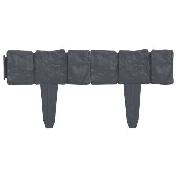 Bordura Di Recinzione Prato Effetto Pietra 41 Pz Plastica 10 M - Image 4