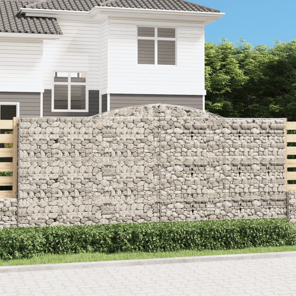 Cesti Gabbioni Ad Arco 2 Pz 400x30x180/200 Cm Ferro Zincato