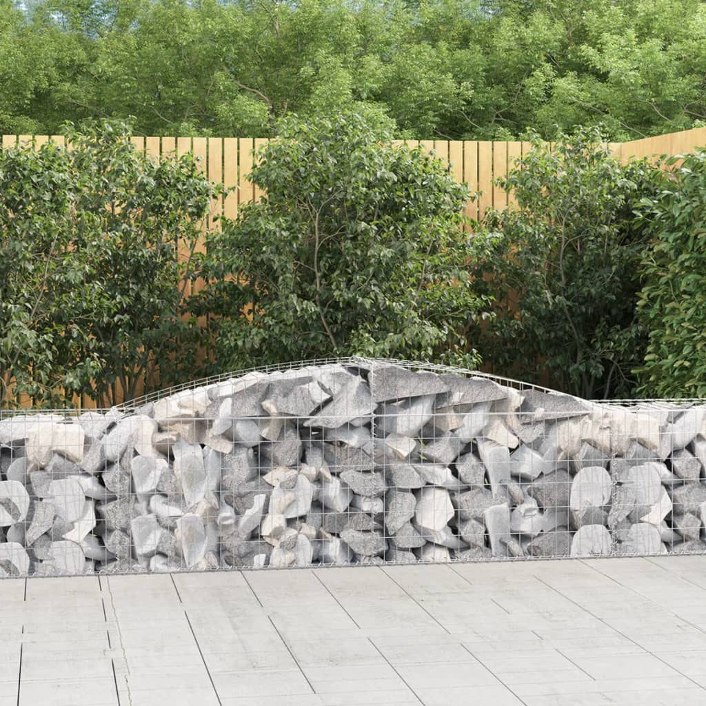 Cesti Gabbioni Ad Arco 5 Pz 400x50x60/80 Cm Ferro Zincato