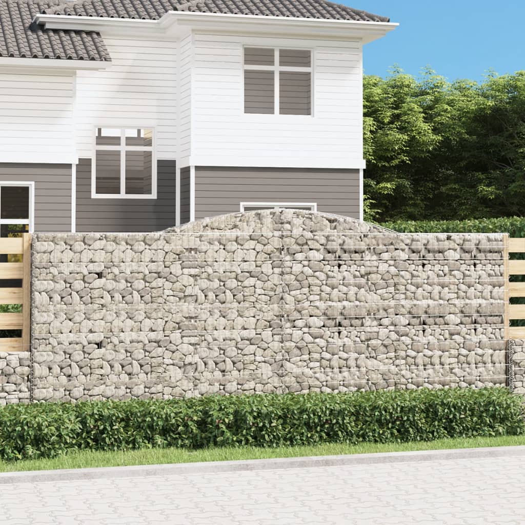 Cesti Gabbioni Ad Arco 2 Pz 400x50x160/180 Cm Ferro Zincato