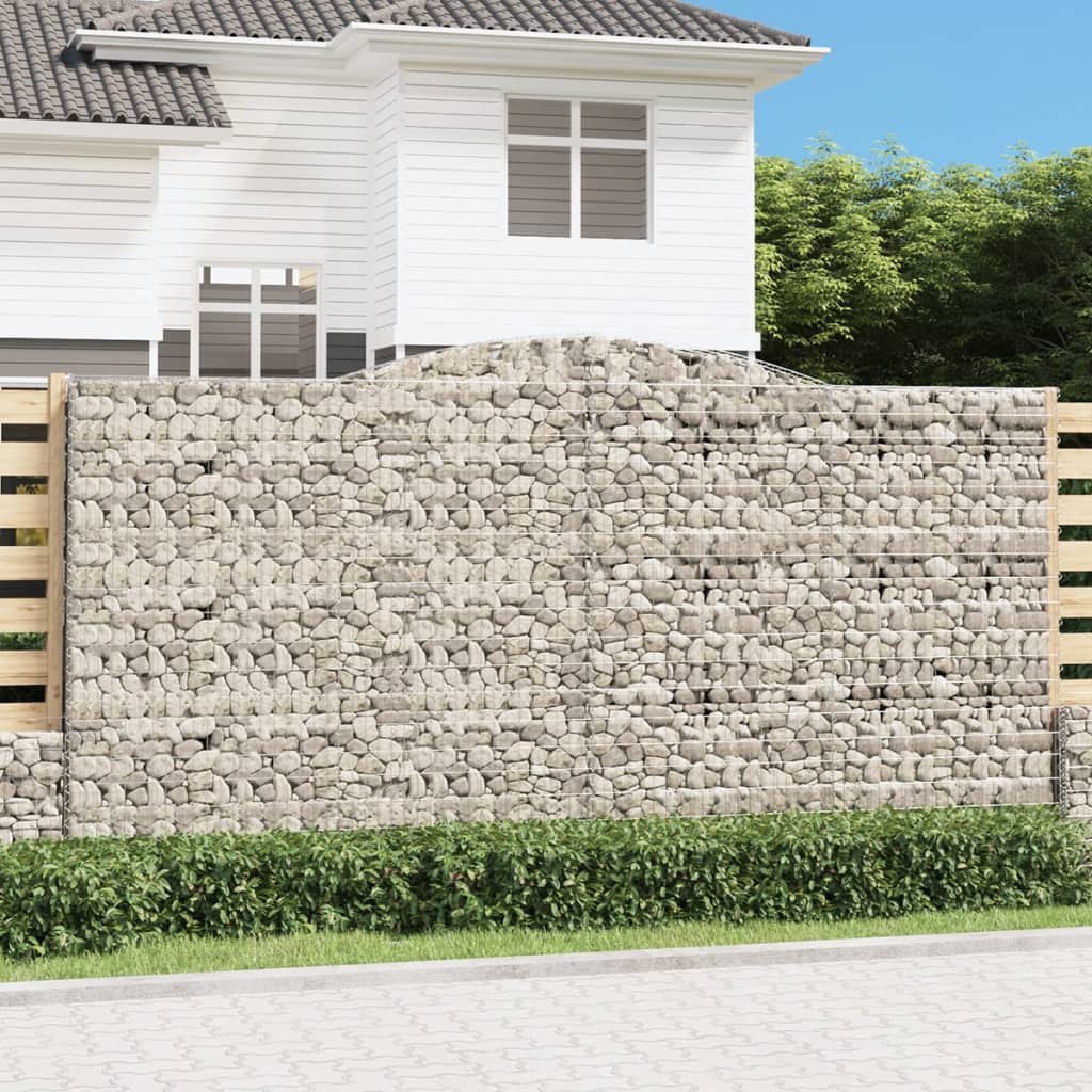 Cesti Gabbioni Ad Arco 2 Pz 400x50x200/220 Cm Ferro Zincato