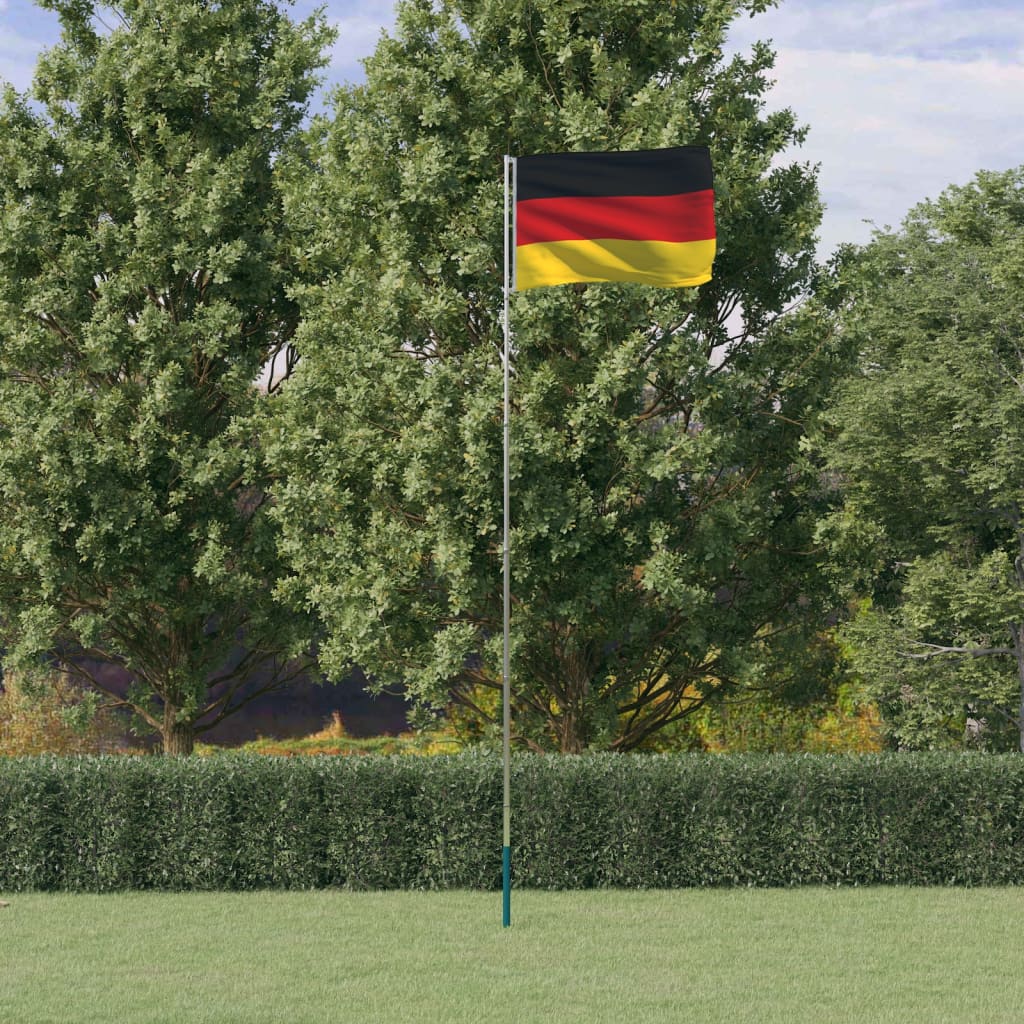 Asta E Bandiera Germania 5,55 M Alluminio