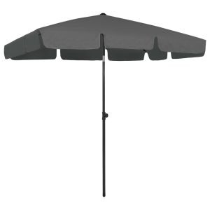 Ombrellone Da Spiaggia Antracite 200x125 cm
