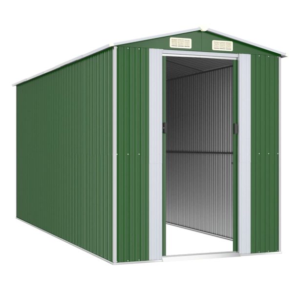 Capanno Da Giardino Verde 192x440x223 Cm Acciaio Zincato - Image 3